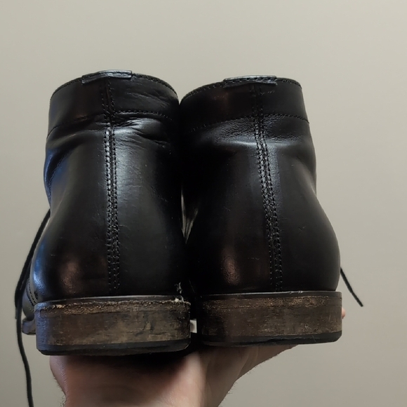 Luca Del Forte Black Leather Chukka Boots for Men - Picture 3 of 8